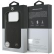 Mercedes Leather Large Laurel Leave MagSafe iPhone 17 Pro tok, fekete