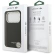 Lacoste Champs Elysees Silver Logo MagSafe Case iPhone 17 Pro tok, fekete