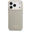 Lacoste Champs Elysees Gold Logo MagSafe case iPhone 17 Pro tok, bézs