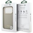 Lacoste Champs Elysees Gold Logo MagSafe case iPhone 17 Pro tok, bézs