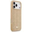 Lacoste Nomograme tok, Gold Logo MagSafe iPhone 17 Pro Max tok, bézs