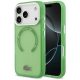 Lacoste Shockproof tok, átlátszó Frosted MagSafe Case iPhone 17 Pro tok, zöld