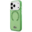 Lacoste Shockproof tok, átlátszó Frosted MagSafe Case iPhone 17 Pro tok, zöld