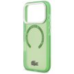 Lacoste Shockproof tok, átlátszó Frosted MagSafe Case iPhone 17 Pro tok, zöld