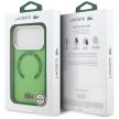 Lacoste Shockproof tok, átlátszó Frosted MagSafe Case iPhone 17 Pro tok, zöld