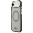 Lacoste Shockproof tok, átlátszó Frosted MagSafe iPhone 17 Air tok, szürke