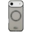 Lacoste Shockproof tok, átlátszó Frosted MagSafe iPhone 17 Air tok, szürke