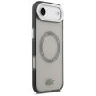 Lacoste Shockproof tok, átlátszó Frosted MagSafe iPhone 17 Air tok, szürke