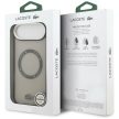 Lacoste Shockproof tok, átlátszó Frosted MagSafe iPhone 17 Air tok, szürke