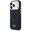 Lacoste Silicone Metal Logo MagSafe iPhone 17 Pro tok, sötétkék