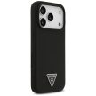 GUESS case IPHONE 17 Pro MagSafe GUHMP17LSCTRLMK (Silicone W/ Triangle Logo) tok, fekete