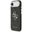 GUESS iPhone 17 Air GUHCP17MP4G4SMCK (4G PU Leather Case with Big 4G and Classic Logo Metal Camera Frame) tok, fekete