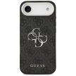 GUESS iPhone 17 Air GUHCP17MP4G4SMCK (4G PU Leather Case with Big 4G and Classic Logo Metal Camera Frame) tok, fekete
