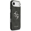 GUESS iPhone 17 Air GUHCP17MP4G4SMCK (4G PU Leather Case with Big 4G and Classic Logo Metal Camera Frame) tok, fekete