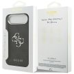GUESS iPhone 17 Air GUHCP17MP4G4SMCK (4G PU Leather Case with Big 4G and Classic Logo Metal Camera Frame) tok, fekete
