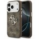 GUESS iPhone 17 Pro GUHCP17LP4G4SMCW (4G PU Leather Case with Big 4G and Classic Logo Silver Metal Camera Frame) tok, barna