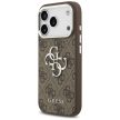 GUESS iPhone 17 Pro GUHCP17LP4G4SMCW (4G PU Leather Case with Big 4G and Classic Logo Silver Metal Camera Frame) tok, barna