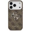 GUESS iPhone 17 Pro GUHCP17LP4G4SMCW (4G PU Leather Case with Big 4G and Classic Logo Silver Metal Camera Frame) tok, barna