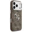 GUESS iPhone 17 Pro GUHCP17LP4G4SMCW (4G PU Leather Case with Big 4G and Classic Logo Silver Metal Camera Frame) tok, barna