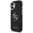 Guess Grained Big 4G Classic Logo case iPhone 17 tok, fekete