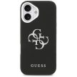 Guess Grained Big 4G Classic Logo case iPhone 17 tok, fekete
