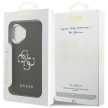 Guess Grained Big 4G Classic Logo case iPhone 17 tok, fekete