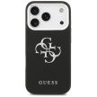 Guess Grained Big 4G Classic Logo case iPhone 17 Pro tok, fekete