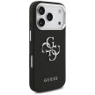 Guess Grained Big 4G Classic Logo case iPhone 17 Pro tok, fekete