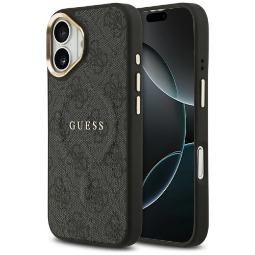 GUESS iPhone 17 MagSafe GUHMP17SP4MSEGCK (PU 4G W/ Classic) tok, fekete