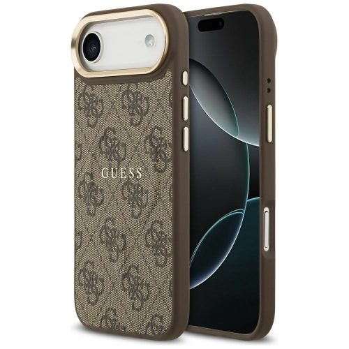 GUESS iPhone 17 Air MagSafe GUHMP17MP4MSEGCW (PU 4G W/ Classic) tok, barna