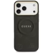 Guess Peony Hot Stamp MagSafe iPhone 17 Pro Max tok, fekete