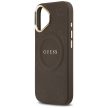 GUESS iPhone 17 MagSafe GUHMP17SPSAMSECW (PU W/ Peony Hot Stamp) tok, barna