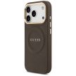 Guess Peony Hot Stamp MagSafe iPhone 17 Pro tok, barna