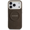 Guess Peony Hot Stamp MagSafe iPhone 17 Pro tok, barna