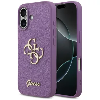 Guess Fixed Glitter Big 4G iPhone 17 tok, lila