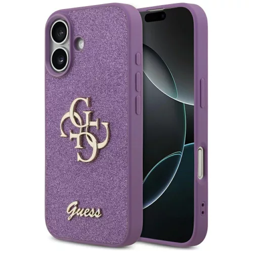 Guess Fixed Glitter Big 4G iPhone 17 tok, lila