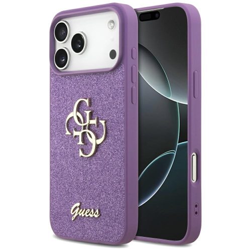 Guess Fixed Glitter Big 4G iPhone 17 Pro Max tok, lila