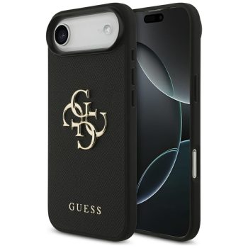   Guess Grained Big 4G & Classic Logo iPhone 17 Air tok, fekete
