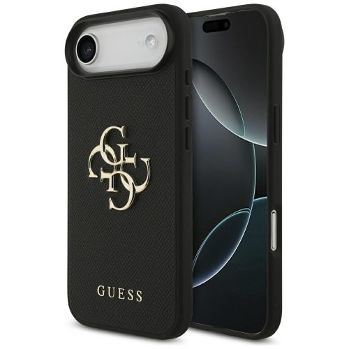 Guess Grained Big 4G & Classic Logo iPhone 17 Air tok, fekete