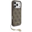 Guess 4G Charms Collection MagSafe case iPhone 17 Pro tok, barna