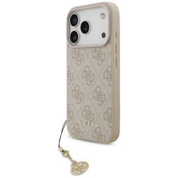   Guess 4G Charms Collection MagSafe Case iPhone 17 Pro tok, rózsaszín