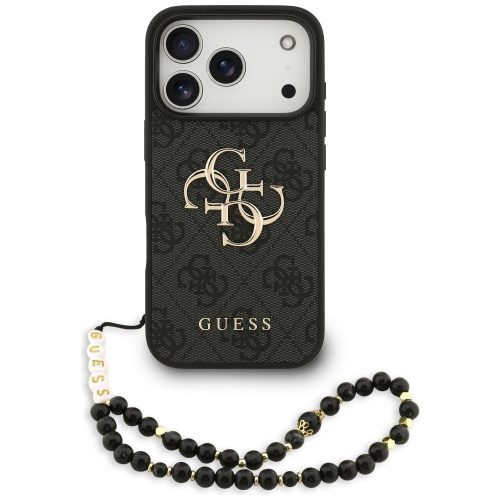Guess 4G Strap 4G Classic Logo iPhone 17 Pro tok, fekete