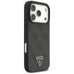 GUESS case IPHONE 17 Pro MagSafe GUHMP17LP4TSDPPSK (4G PU W/ Strap Triangle Logo) tok, fekete