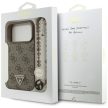 Guess 4G Strap Triangle Logo MagSafe iPhone 17 Pro tok, barna