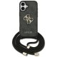Guess 4G Big Logo Cord Stap Crossbody iPhone 17 tok, fekete