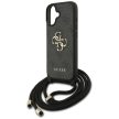 Guess 4G Big Logo Cord Stap Crossbody iPhone 17 tok, fekete