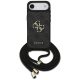 Guess 4G Big Logo Cord Stap Crossbody iPhone 17 Air tok, fekete