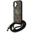 Guess 4G Big Logo Cord Stap Crossbody iPhone 17 tok, barna