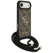 Guess 4G Big Logo Cord Stap Crossbody iPhone 17 Air tok, barna