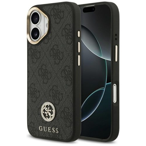 Guess 4G Strass Logo MagSafe iPhone 17 tok, fekete